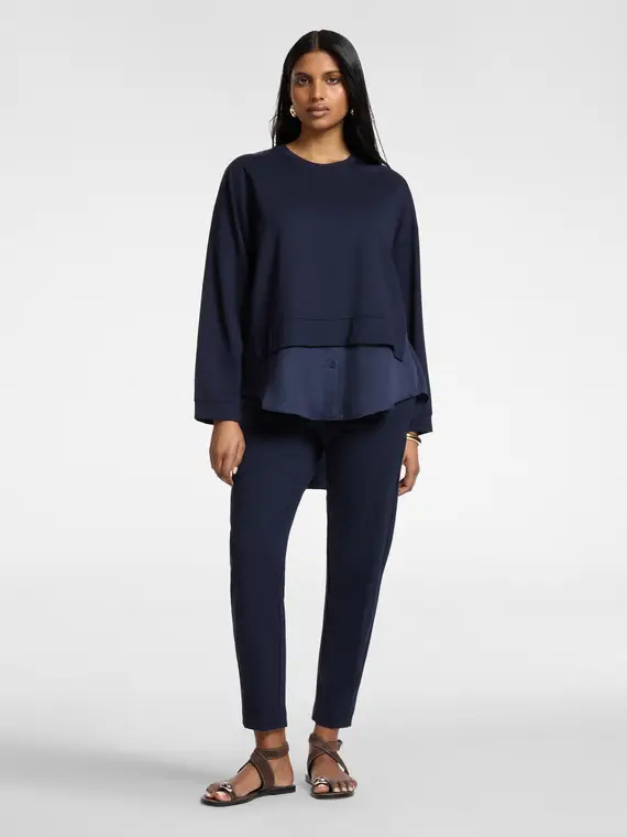 Pantaloni joggers Donna, Blu (50 IT)