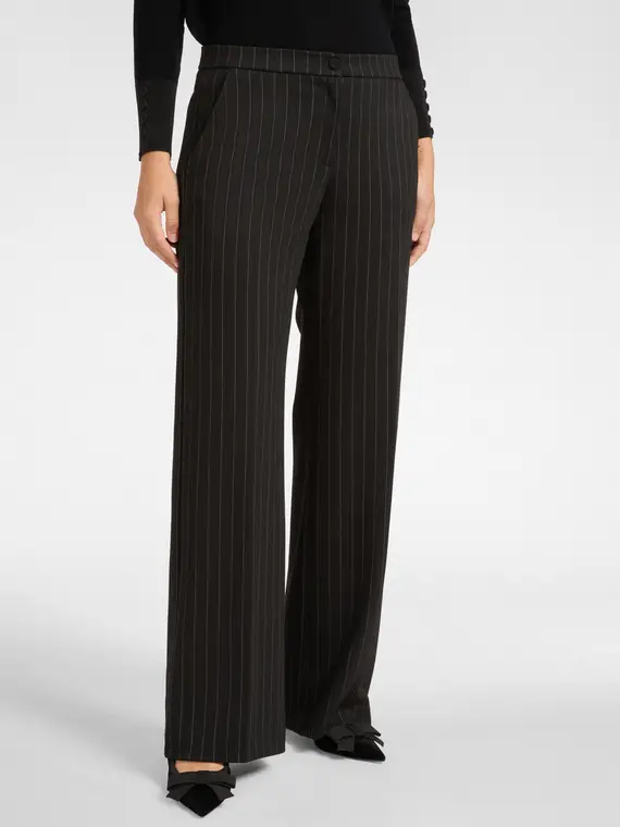 Pantaloni maschili gessati Donna miniatura 3