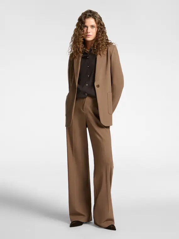 Pantaloni maschili in punto Milano Donna, Marrone