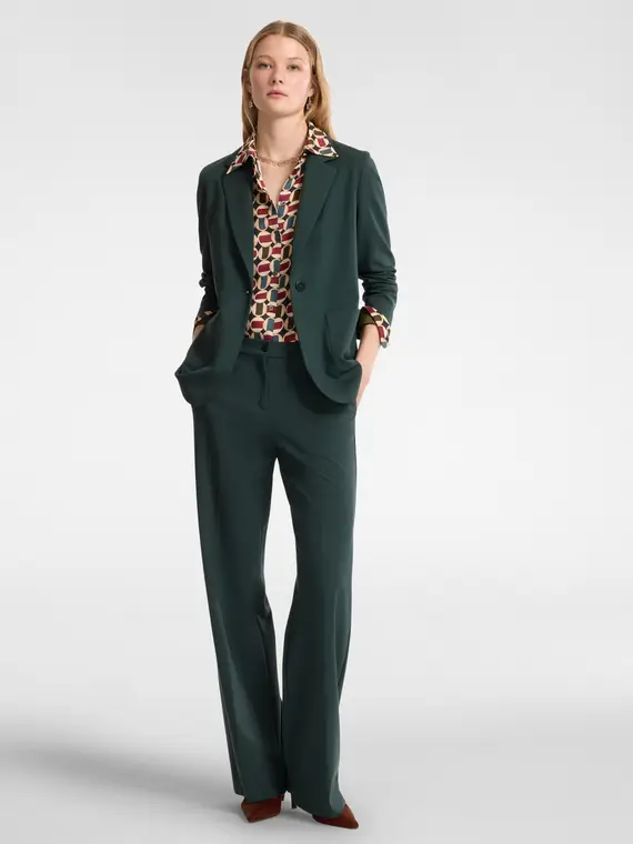 Pantaloni maschili in punto Milano Donna, Verde