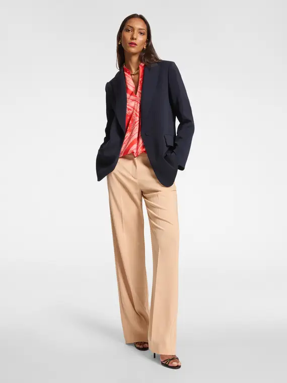 Pantaloni maschili in tessuto fluido Donna, Beige