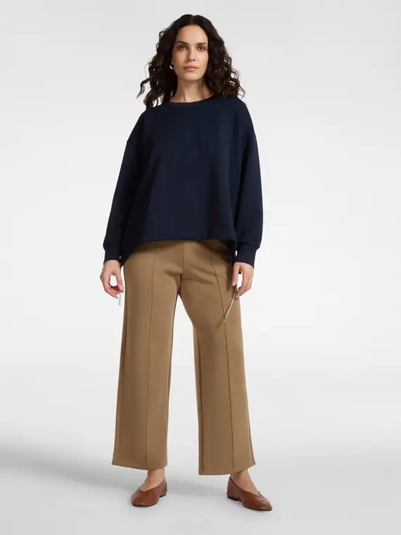 Pantaloni palazzo in scuba Donna, (42 IT)
