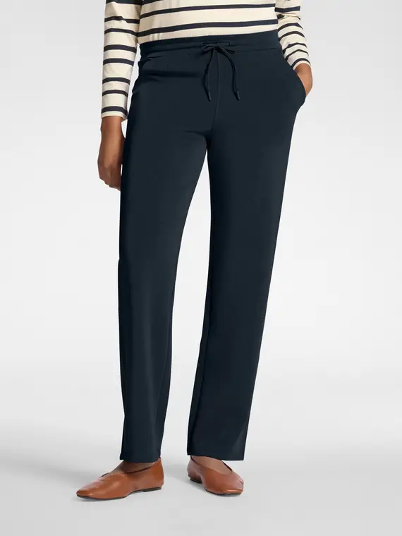 Pantaloni palazzo in scuba Donna, Blu (42 IT) miniatura 3