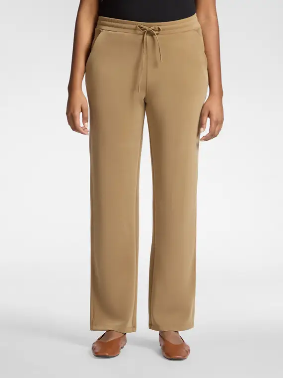 Pantaloni palazzo in scuba Donna, Marrone (42 IT) miniatura 3