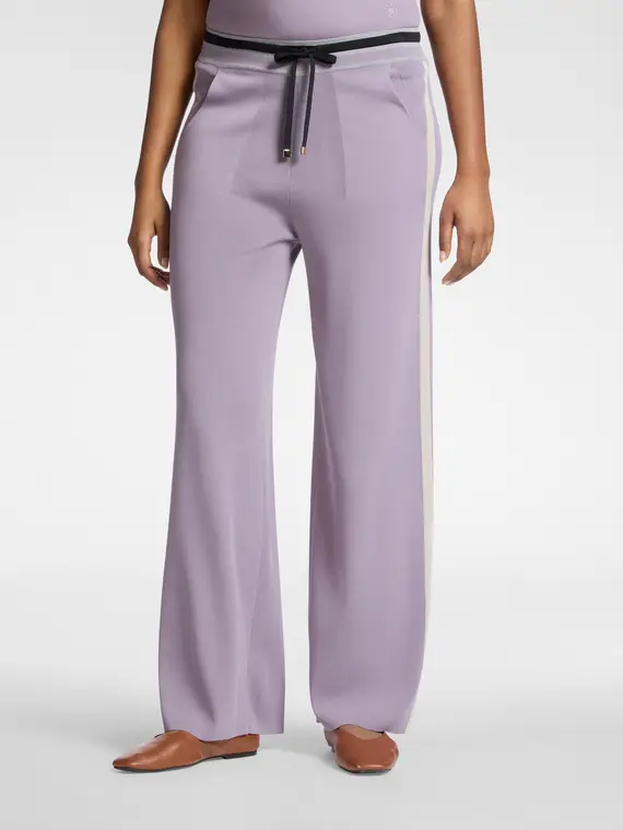 Pantaloni palazzo misto viscosa Donna, (42 IT) miniatura 3