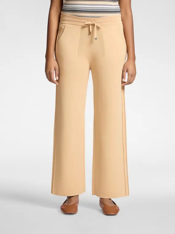 Pantaloni palazzo misto viscosa Donna, (42 IT) miniatura 3