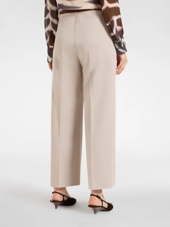 Pantaloni pull on in jersey Donna, Beige (46-48 IT) miniatura 2