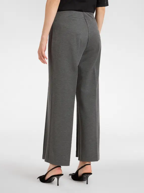 Pantaloni pull on in jersey Donna, Grigio (50 IT) miniatura 2