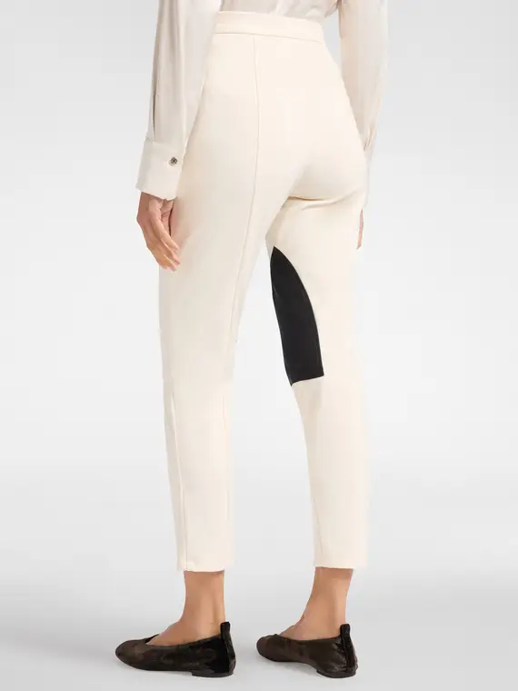 Pantaloni slim con inserto a contrasto Donna miniatura 2