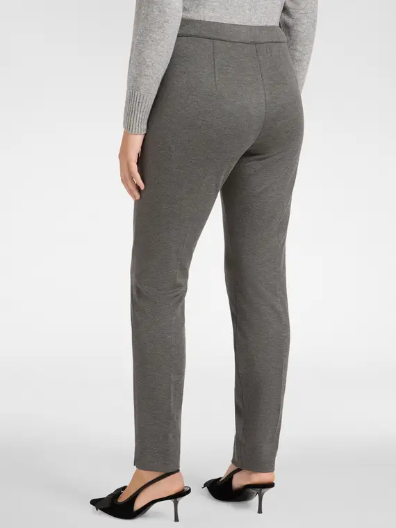 Pantaloni slim Donna, Grigio miniatura 2