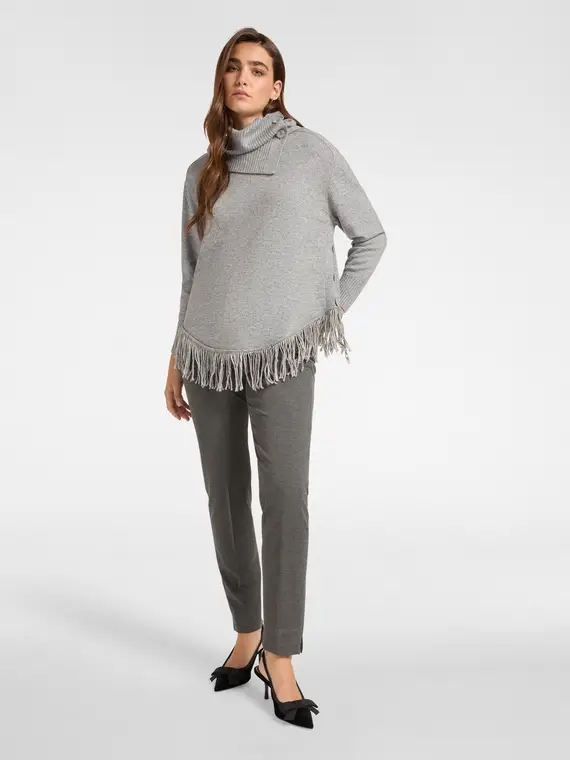 Pantaloni slim Donna, Grigio