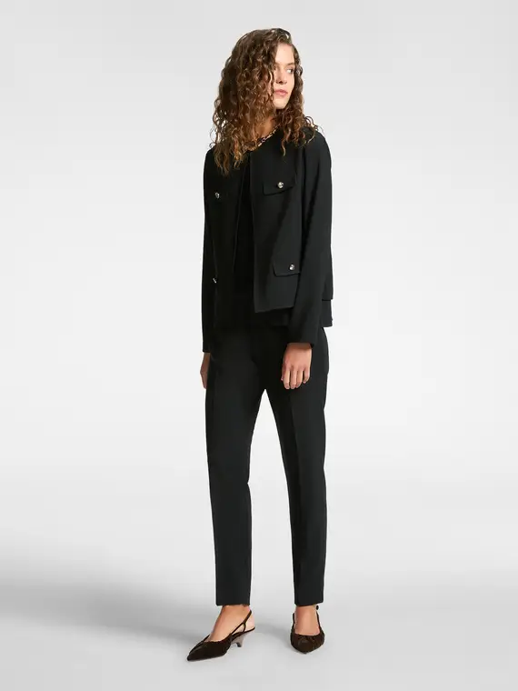 Pantaloni slim in tessuto stretch Donna