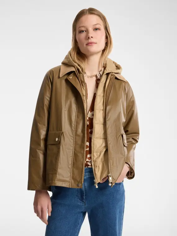 Elena Mirò Parka Donna Beige 3376454