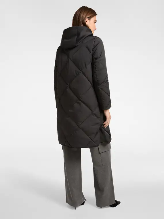 Piumino in nylon mat Donna, Nero miniatura 2