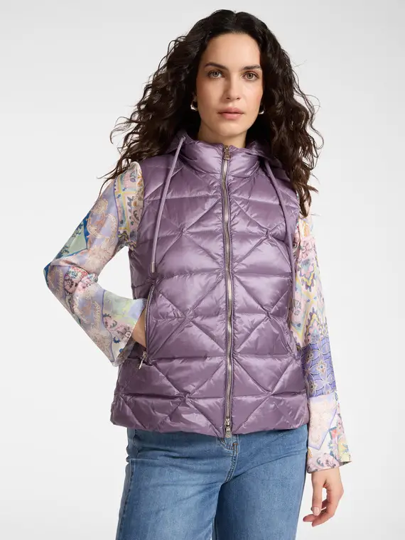Piumino lightweight senza maniche Donna, Viola