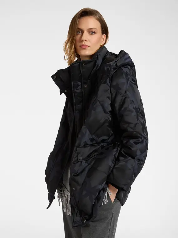 Piumino Monogram con cappuccio Donna