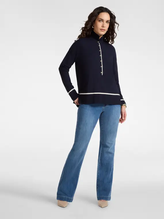Elena Mirò Polo Donna Blu 4245143 miniatura 3