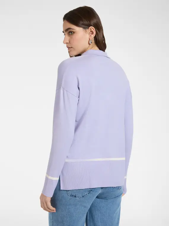 Elena Mirò Polo Donna Viola 4245144 miniatura 2
