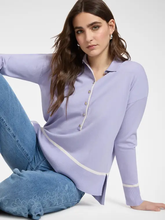 Elena Mirò Polo Donna Viola 4245144