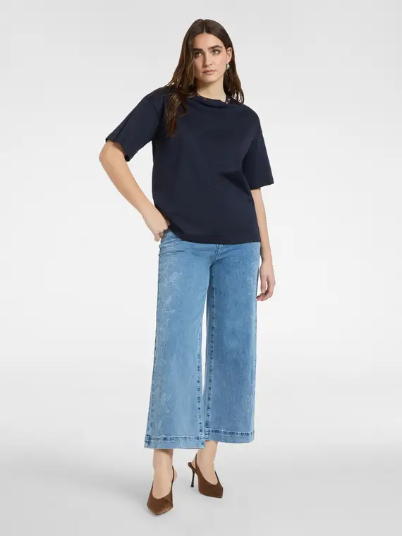 T-shirt con applicazioni Monogram Donna, Blu (52-54 IT) miniatura 3