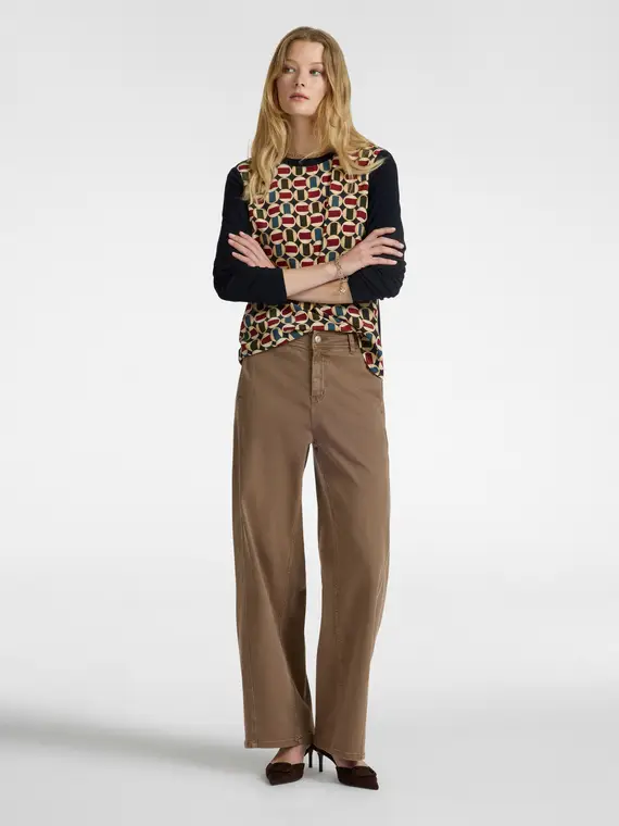 Elena Mirò T-shirt Donna Blu 4245105 miniatura 3