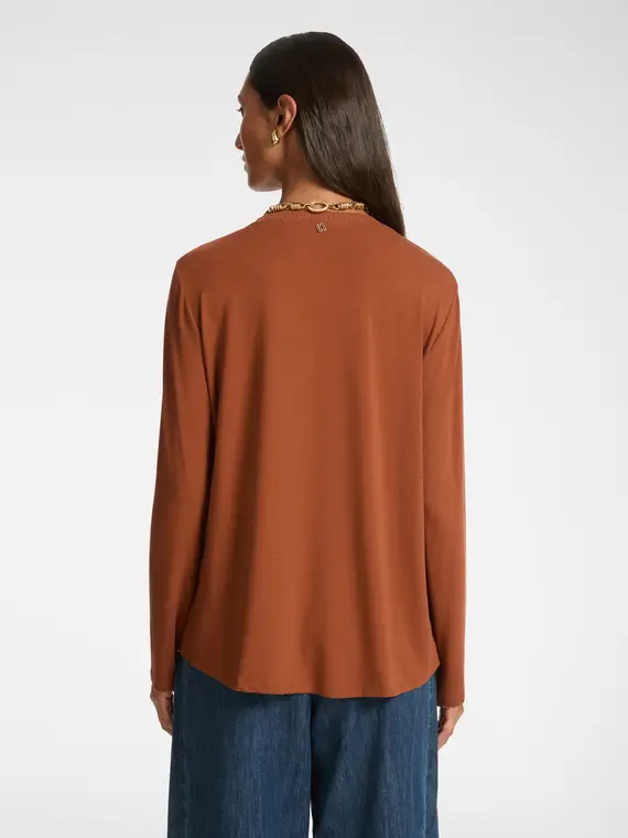 Elena Mirò T-shirt Donna Marrone 4245106 miniatura 2