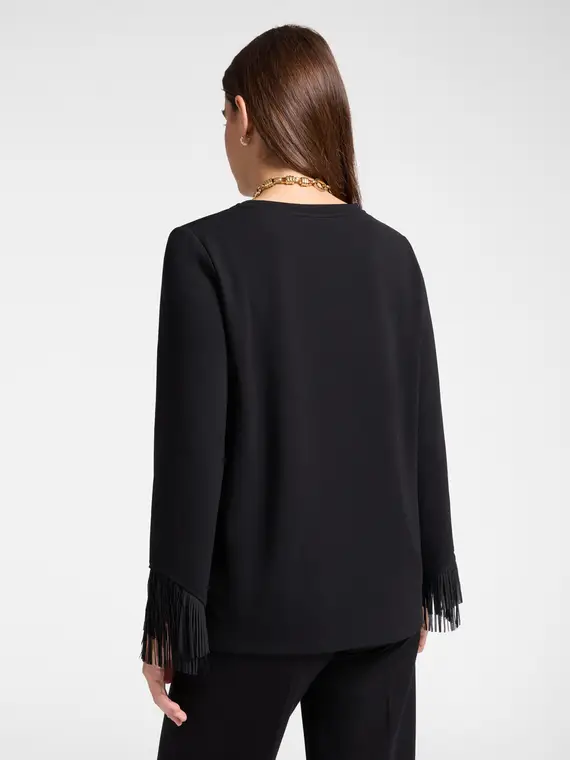 Elena Mirò T-shirt Donna Nero 4207587 miniatura 2