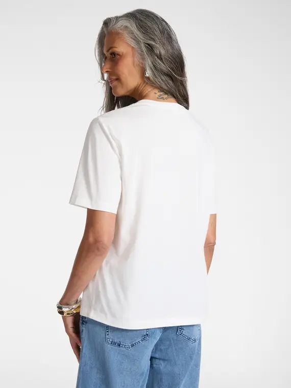 Elena Mirò T-shirt Donna Bianco 4267482 miniatura 2