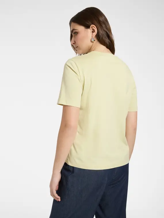 T-shirt con ricamo floreale Donna, Verde chiaro (46-48 IT) miniatura 2