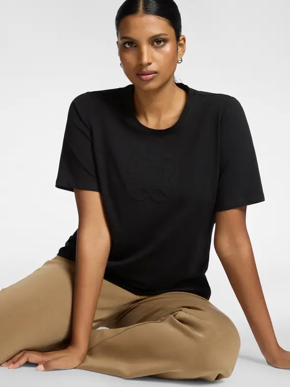 Elena Mirò T-shirt Donna Nero 3934769