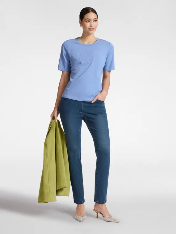 Elena Mirò T-shirt Donna Azzurro 4158004 miniatura 3