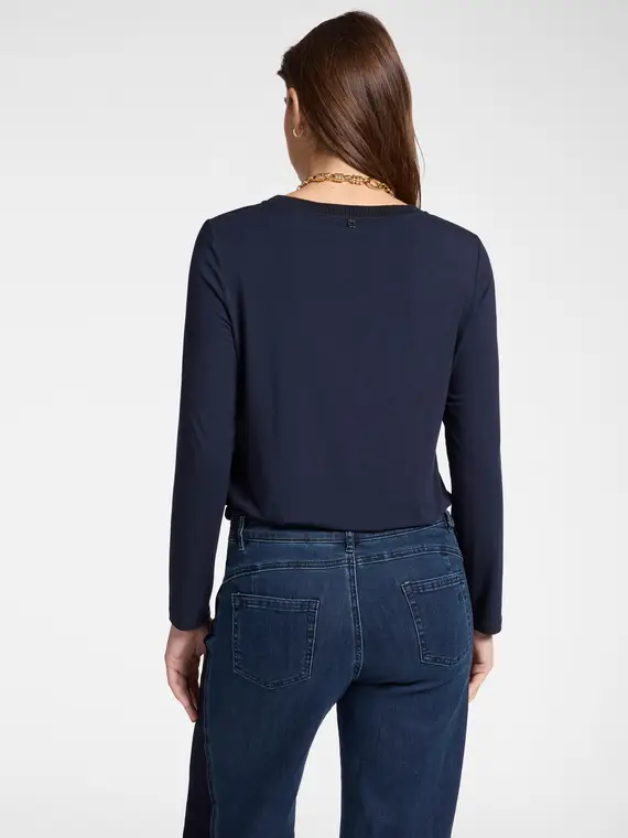 Elena Mirò T-shirt Donna Blu 4207586 miniatura 2