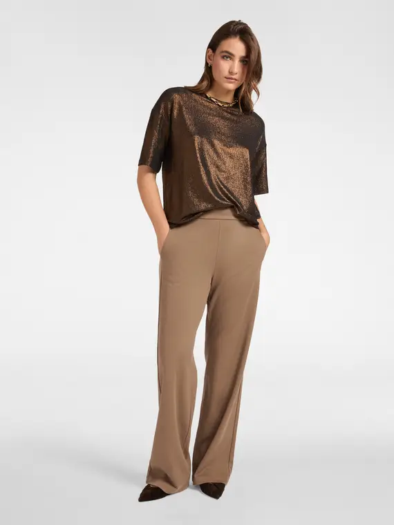 Elena Mirò T-shirt Donna Marrone 3779149 miniatura 3