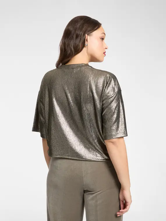 Elena Mirò T-shirt Donna Oro 3726078 miniatura 2