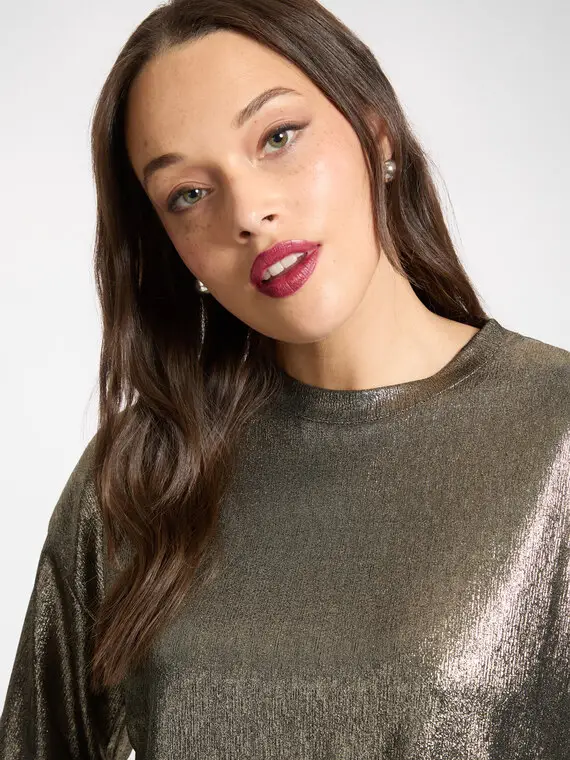 Elena Mirò T-shirt Donna Oro 3726078 miniatura 3