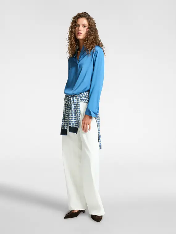 Elena Mirò T-shirt Donna Azzurro 2521688 miniatura 3