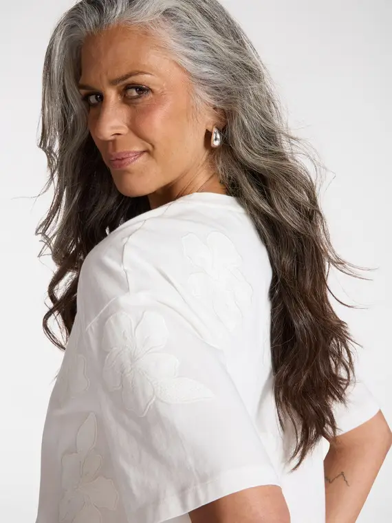 Elena Mirò T-shirt Donna Bianco 4345230