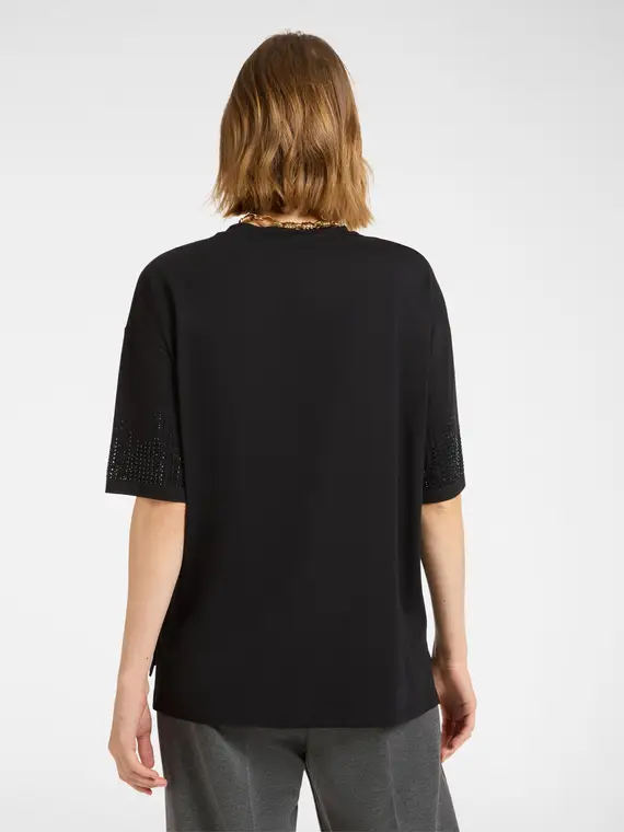 Elena Mirò T-shirt Donna Nero 3670901 miniatura 2