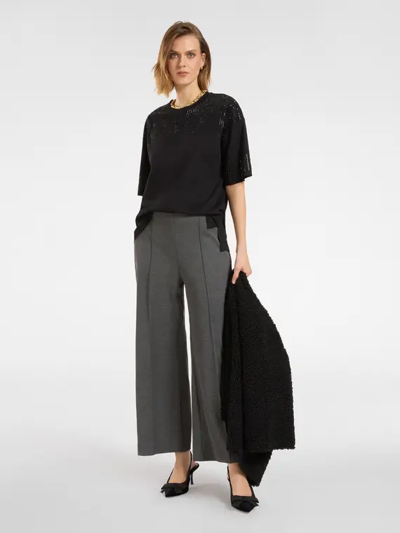 Elena Mirò T-shirt Donna Nero 3670901 miniatura 3