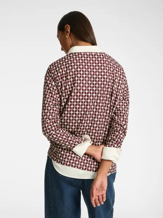 Elena Mirò T-shirt Donna Bordeaux 4245108 miniatura 2