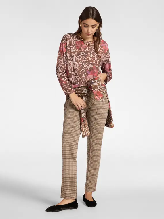 Elena Mirò T-shirt Donna Marrone 4207588 miniatura 3