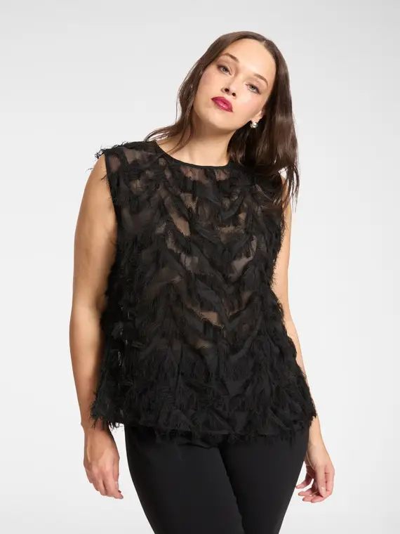 Elena Mirò Top Donna Nero 3726077
