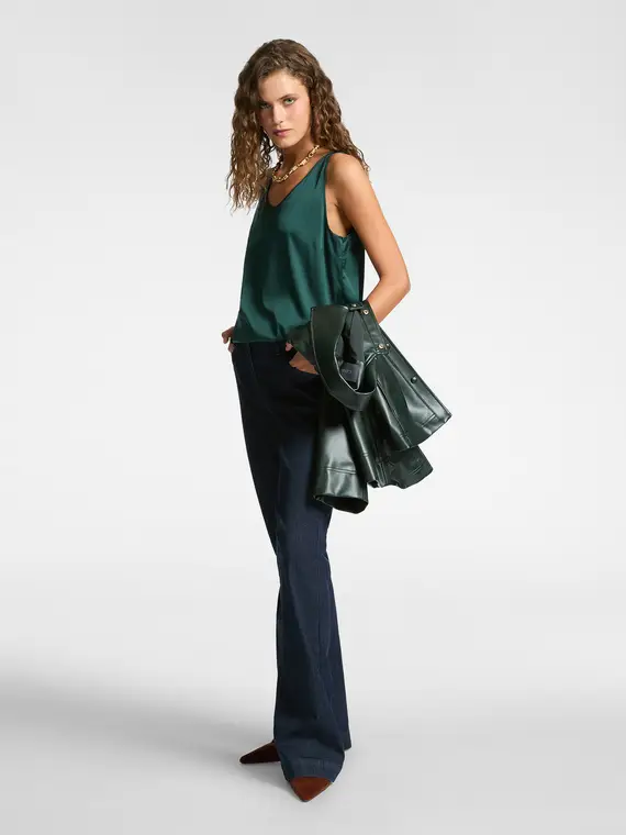 Elena Mirò Top Donna Verde 4245083 miniatura 3