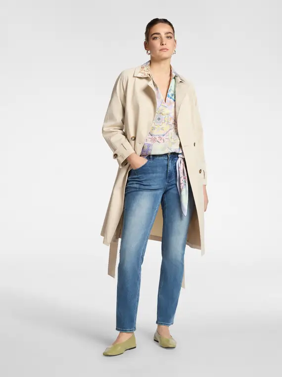 Elena Mirò Trench Donna Beige 4245091 miniatura 3