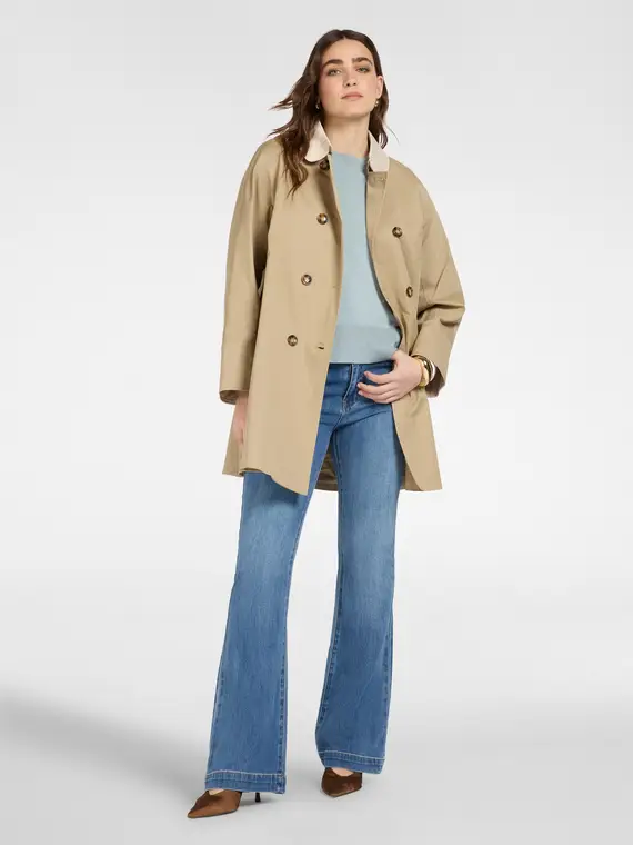 Elena Mirò Trench Donna Beige 4345225 miniatura 3