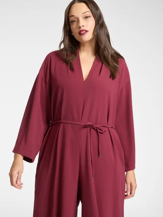 Tuta in cady con cintura Donna, (42 IT) miniatura 3