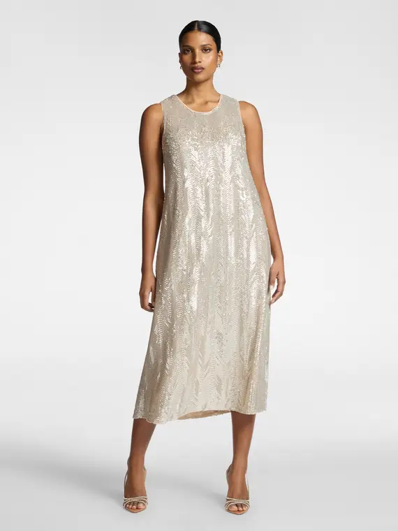 Vestito in tulle con paillettes Donna miniatura 3