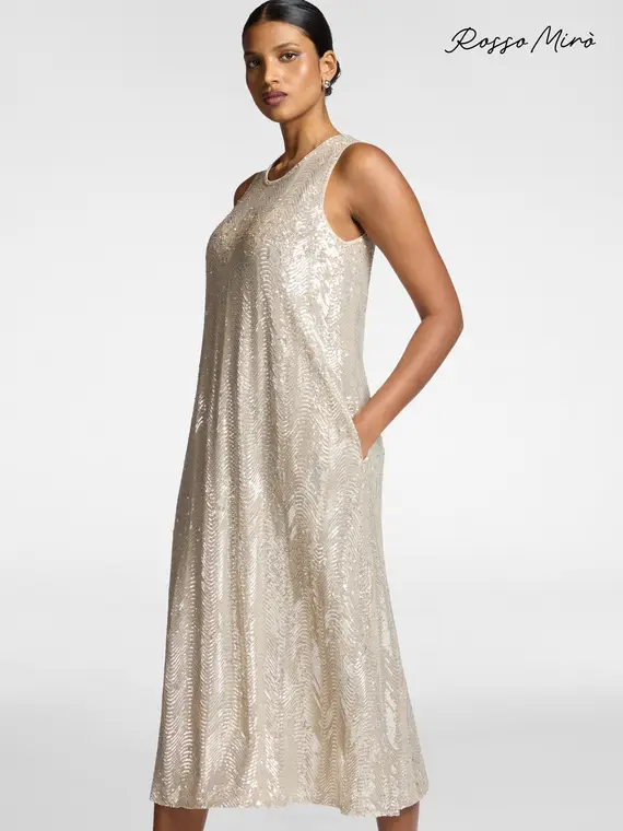 Vestito in tulle con paillettes Donna