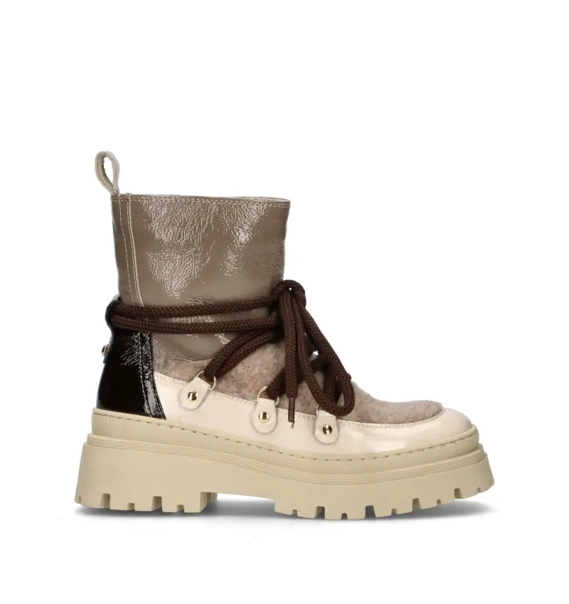 Polacco donna taupe in pelle Vario