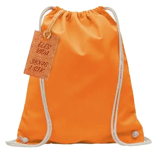 ELES VIDA Sacca in cotone da palestra, Zaino borsa in tessuto, borsa in cotone, borsa in juta Borsa in tessuto